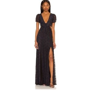 Maaji Madison Long Mesh Dress in Black Medium New Womens Maxi Gown
NWT